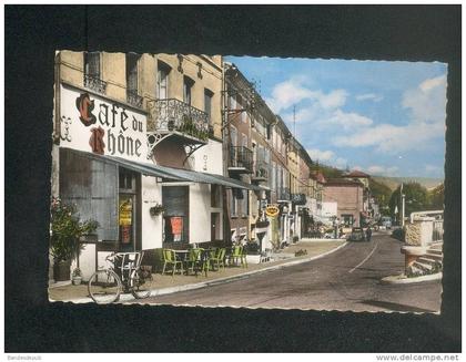 CPSM - Serrières sur  Rhône (07) - Les Quais ( Café du Rhône automobile Citroën 2CV vélo  CELLARD 38 314)