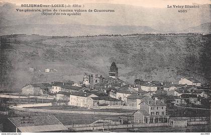 SOLIGNAC-sur-LOIRE (Haute-Loire) - Vue générale prise de l'ancien volcan de Coucouron