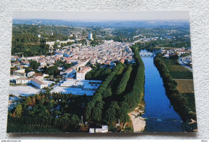 Cpm, Sommieres, vue panoramique de la cité, Gard 30