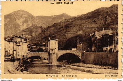 CPA Sospel - Le vieux pont (110905)