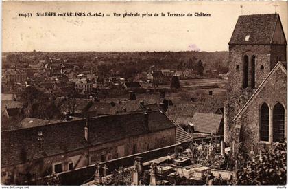 CPA St-LEGER-en-YVELINES Vue générale prise de la Terrasse du Chateau (102519)