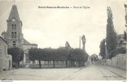 CPA Saint-Nom-la-Bretèche Place de l'Eglise