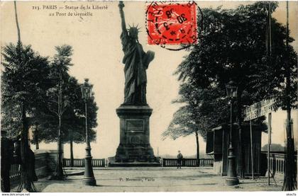 CPA PARIS 15e Statue de la Liberte. Pont de Grenelle (536043)