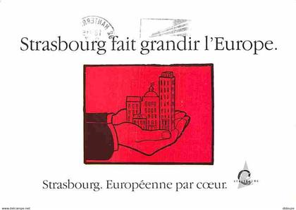 67 - Strasbourg - Strasbourg fait grandir l'Europe - CPM - Voir Scans Recto-Verso