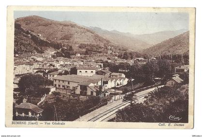 30 Sumène, vue générale + cachet Camps des Cévennes, Sumène (6227)