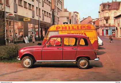 talange * automobile ancienne renault 4L renault rouge * le centre commercial * droguerie journaux presse camion PHILIPS