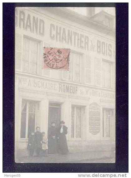 taverny carte photo grand chantier de bois lemaire - romeuf bois & charbons