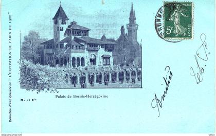 Carte POSTALE  Ancienne  de EXPOSITION de PARIS 1900 - Palais de Bosnie - Herzégovine