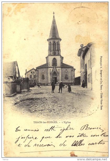 Carte Postale Ancienne de THAON les VOSGES