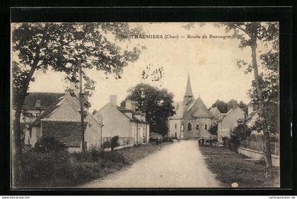 CPA Thaumiers, Route de Bannegon