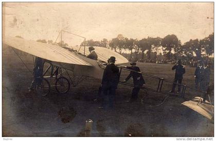 CARTE PHOTO   AVIATION   AVION BLERIOT        PHOTOGRAPHE PETRUS  THONES