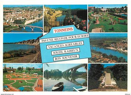 47 - Tonneins - Multivues - Mini Golf - Flamme Postale de Tonneins - CPM - Voir Scans Recto-Verso