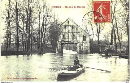 Carte POSTALE Ancienne de TORCY - Moulin de Douves