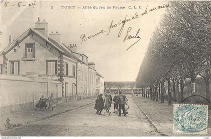 CPA Torcy Allée du Jeu de Paume