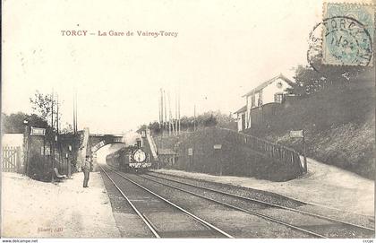 CPA Torcy La Gare de Vaires-Torcy