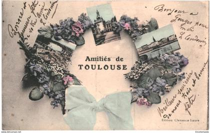 CPA-Carte Postale France  Toulouse  Amitiés de Toulouse  Multi vues  1920 VM55742