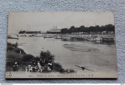 Tours, panorama des quais de la Loire, Indre et Loire 37