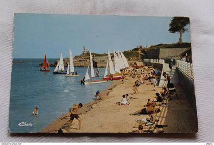 Cpm, Tréboul Douarnenez, les régates, la plage, Finistère 29