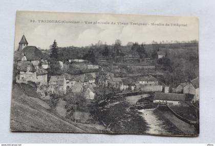 Treignac, vue générale du vieux Treignac, moulin de l'hôpital, Corrèze 19