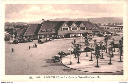 CPA Carte postale France Trouville La gare de Trouville-Deauville  VM84170