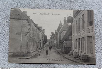 Cpa 1925, Tuffé, grande rue, Sarthe 72