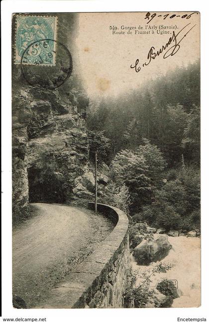 CPA - Carte Postale - FRANCE  - Gorges de l'Arly -Route de Flumet à Ugine -1906- S4641