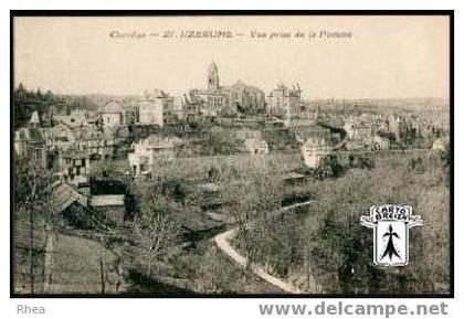 19 Uzerche - Corrèze - 27. UZERCHE - Vue prise de la Pomme - cpa