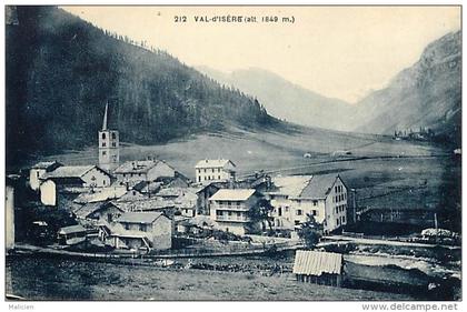 savoie - ref- U 340 -  val d isere - alt. 1849 m -  carte bon etat -