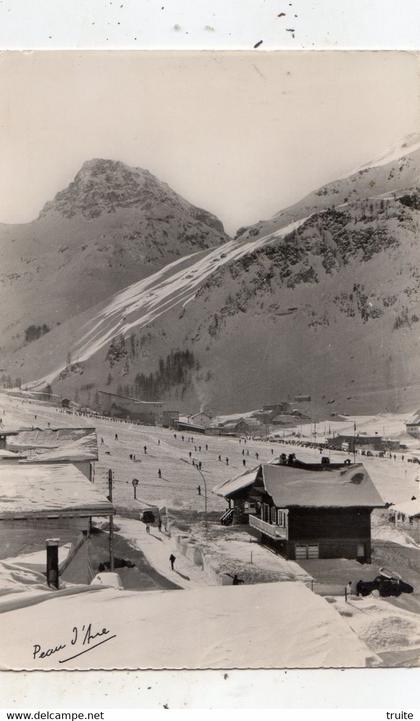 VAL D'ISERE LA PISTE AUX EBATS ET LE MONT CHARVET (CARTE PHOTO )