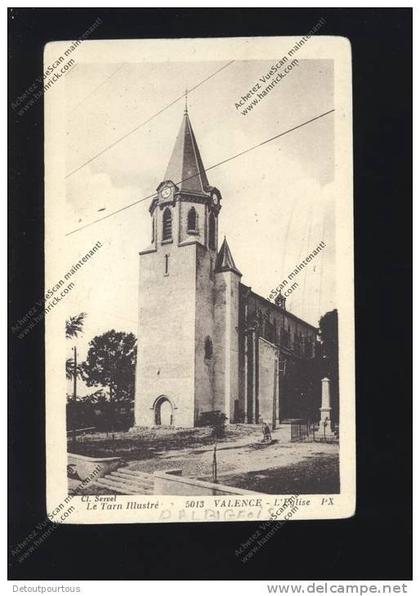 VALENCE D'ALBIGEOIS Tarn 81 : l'Eglise