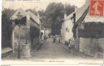 CPA Valmondois Rue du Carrouge