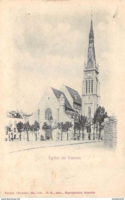 CPA 92 VANVES L EGLISE dos simple