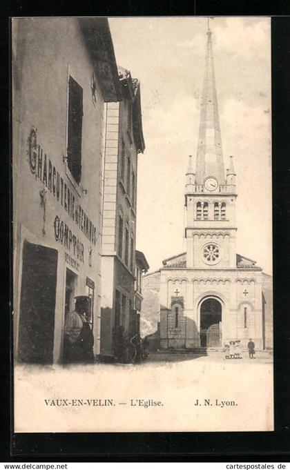 CPA Vaux-en-Velin, L`Eglise