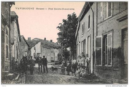 Carte Postale Ancienne de VAVINCOURT-Rue Sainte Geneviève