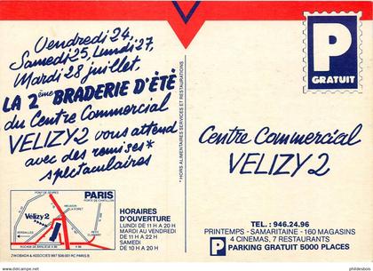 YVELINES  VELIZY  Centre commercial VELIZY 2  (carte publicitaire )