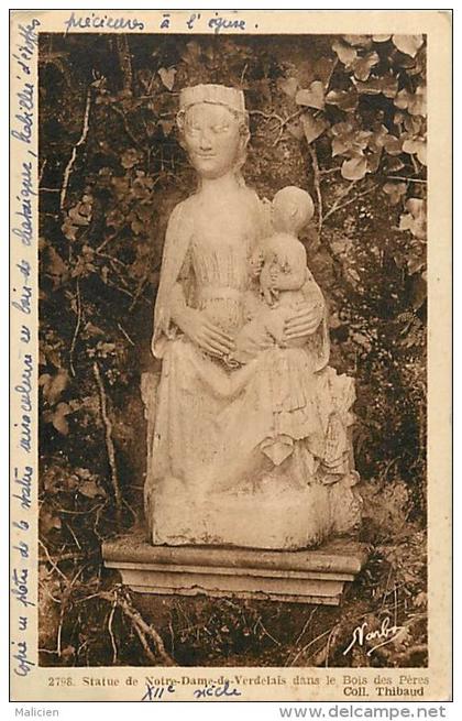 - gironde - ref -C56 - verdelais - statue de notre dame de verdelais dans le bois des peres -  carte bon etat -