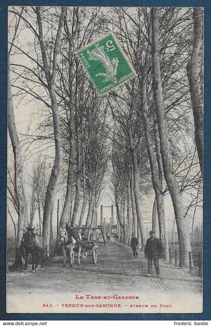 VERDUN SUR GARONNE - Avenue du Pont