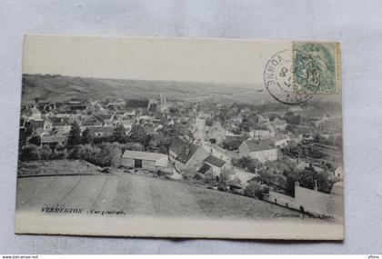 Cpa 1906, Vermenton, vue générale, Yonne 89