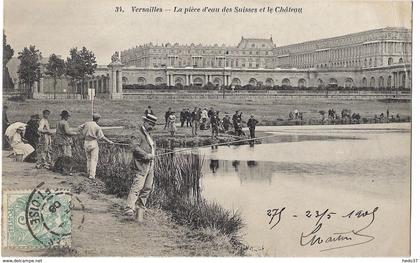 Versailles - La Pièce d'Eau des Suisses et le Château