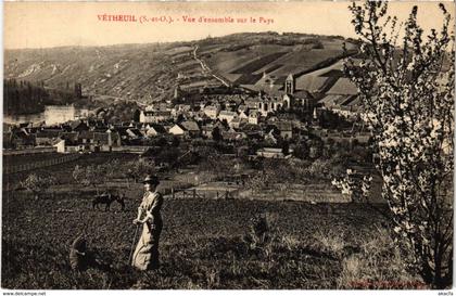 CPA VETHEUIL - Vue d'ensemble sur le Pays (107412)