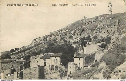 - puy de dome - ref-668- monton - veyre monton - la vierge et les grottes -