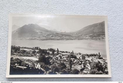 Veyrier du lac, vue générale et le col de Leschaux, haute Savoie