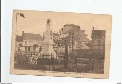 VIBRAYE LE MONUMENT AUX MORTS DE LA GRANDE GUERRE