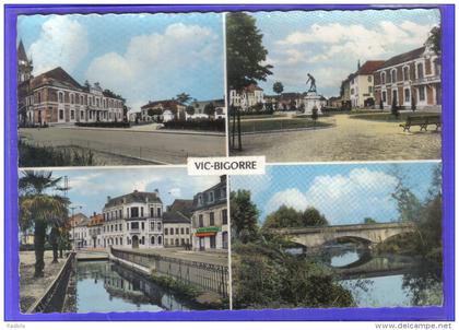 Carte postale 65. Vic-sur-Bigorre   trés beau plan