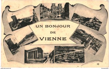 CPA-Carte Postale  France-Vienne  Un Bonjour de Vienne multi vues 1938   VM54147