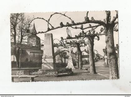 VIEUX BOUCAU LES BAINS 1 CARTE PHOTO LE MONUMENT AUX MORTS ET L'EGLISE