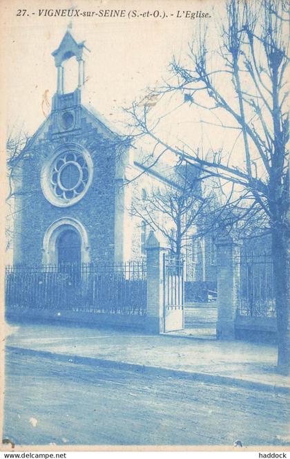 VIGNEUX SUR SEINE : L'EGLISE