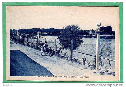 VIGNEUX SUR SEINE --  La plage