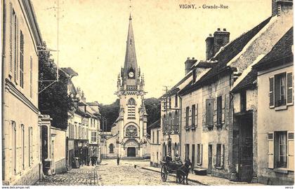 Carte POSTALE  Ancienne de    VIGNY - grande Rue