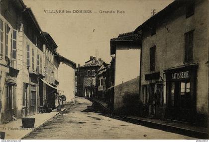 Villars les Dombes (01) Grande Rue (Patisserie) 1920